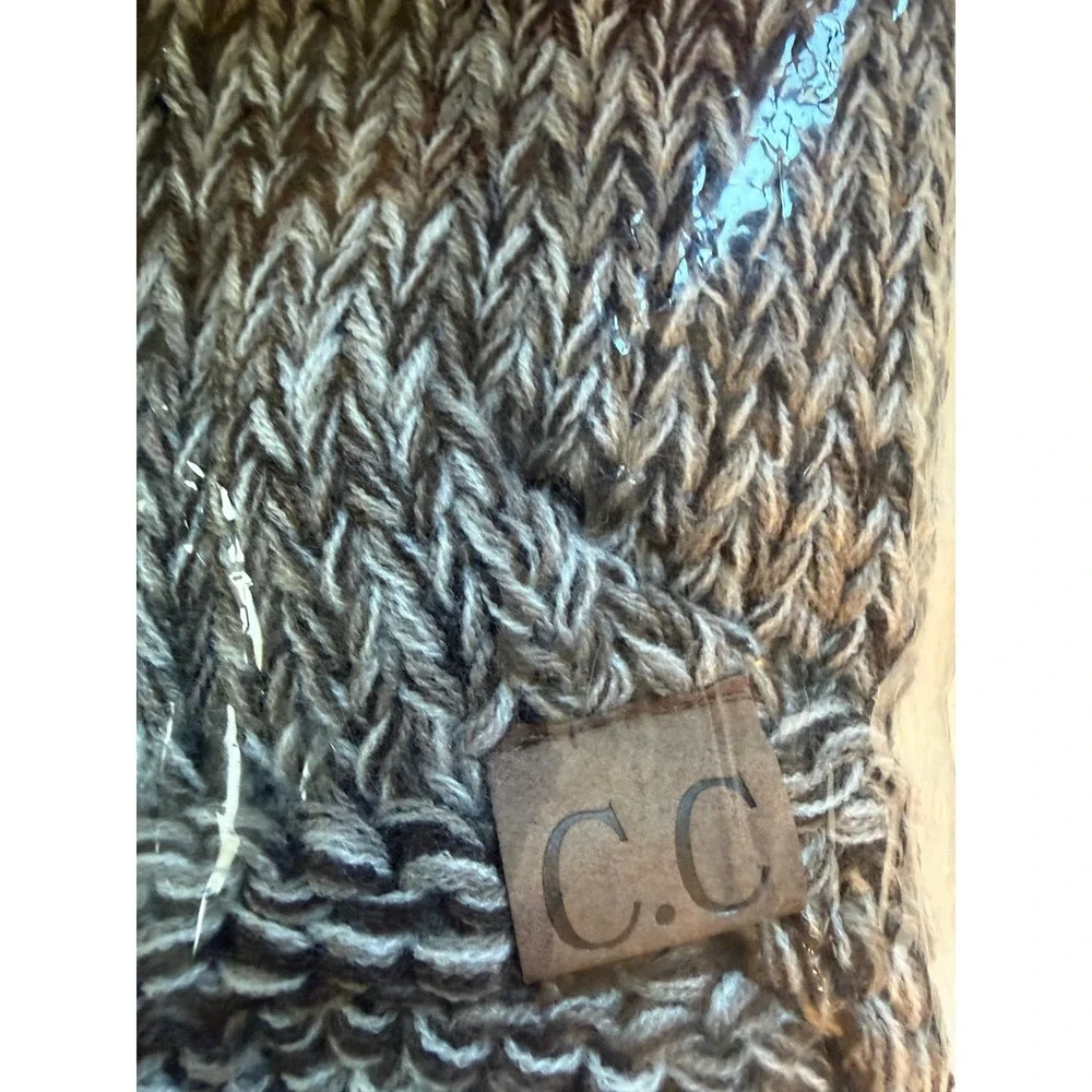 C.C Exclusives Hat Scarf Set Women OS Cottagecore Rust Red Wool Blend NWT
